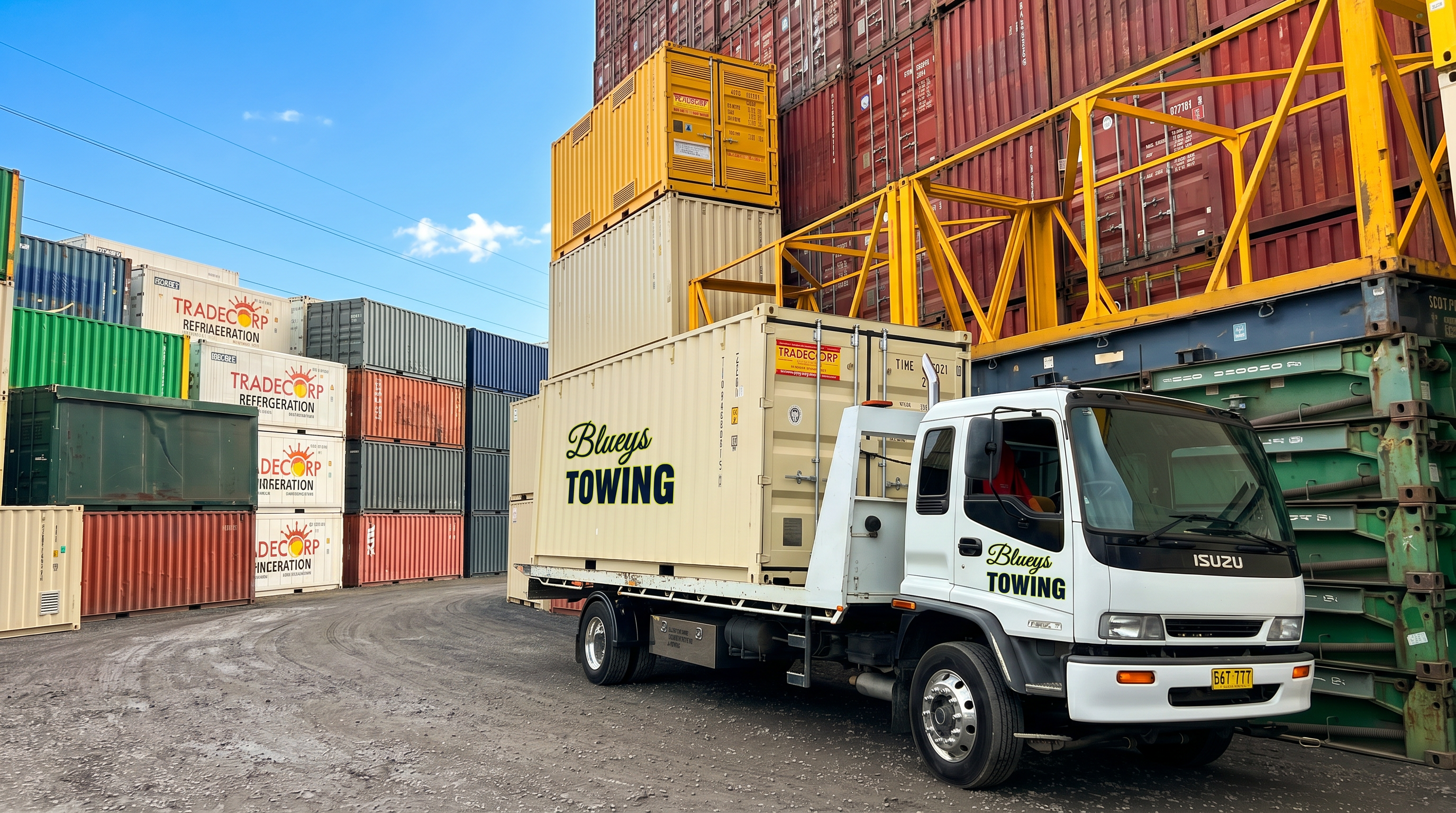 Blueys Towing truck on the job in the Blue Mountains
