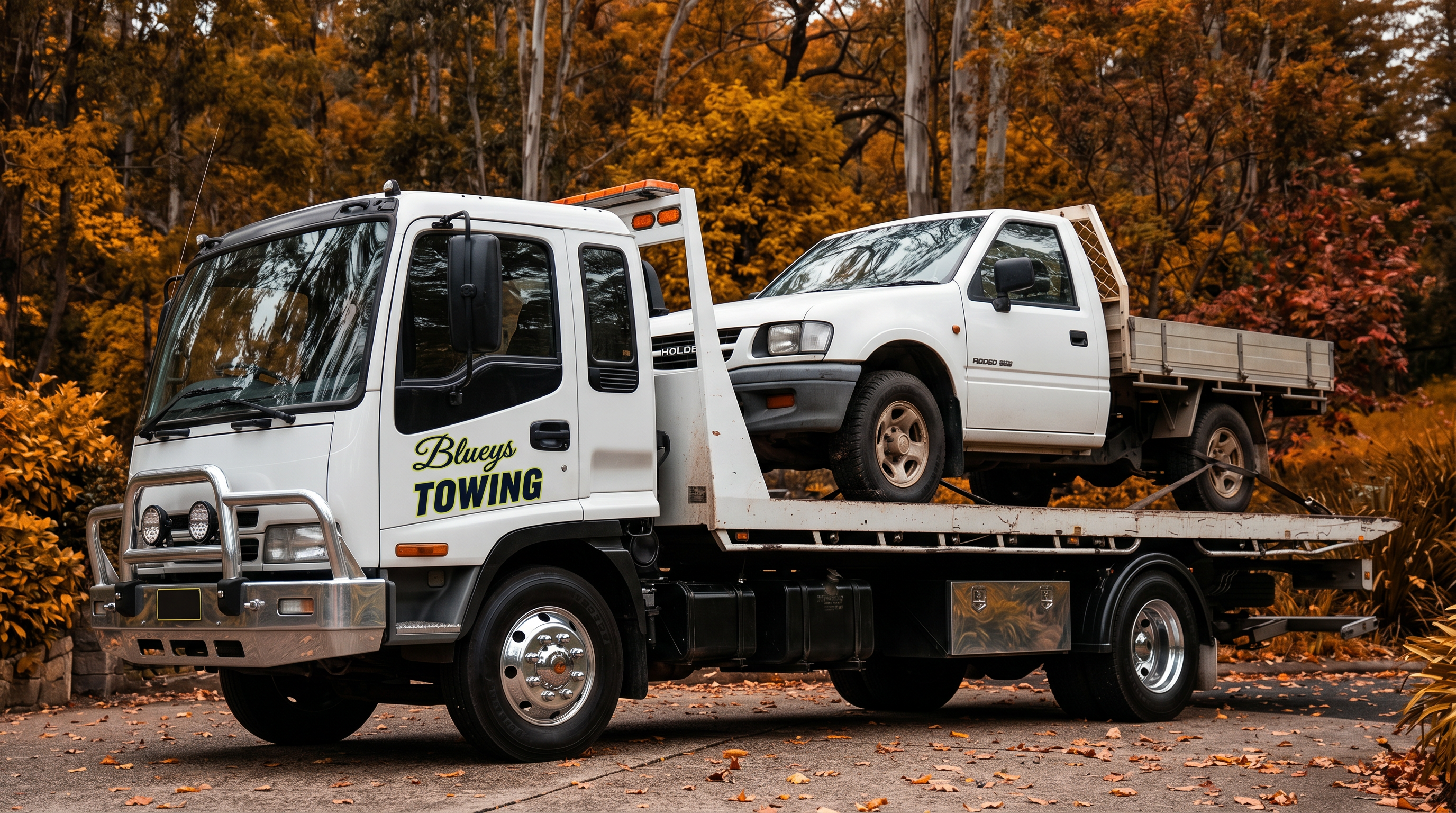 Blueys Towing recovering a ute — Blue Mountains vehicle towing